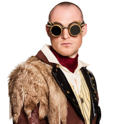 Steampunkové okuliare, medená farba